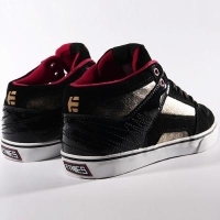 Обувь жен Etnies Rvm Black/White/Red артикул 7372b.